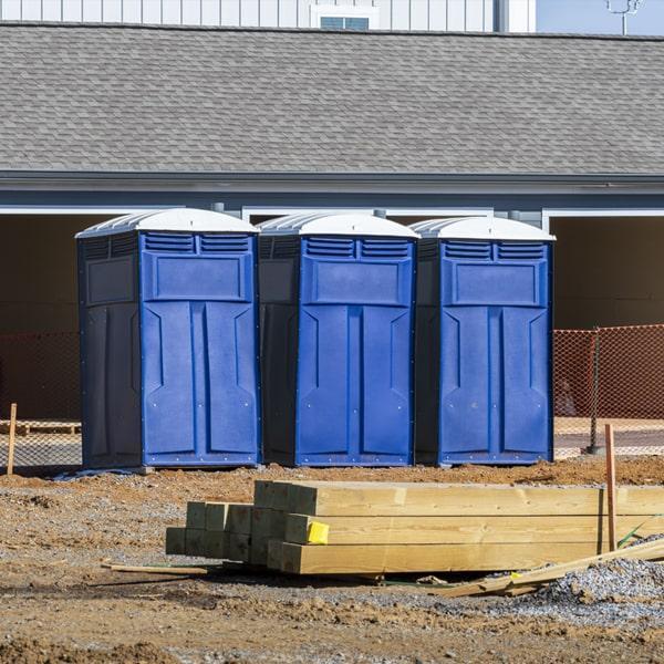 Heavy-duty construction site porta potty in Buffalo Grove, Illinois